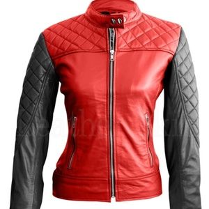 Red Leather Coat